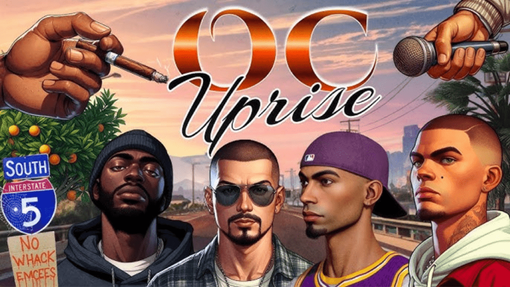 A screenshot of Orange County, California rap group featuring Andre Ramone